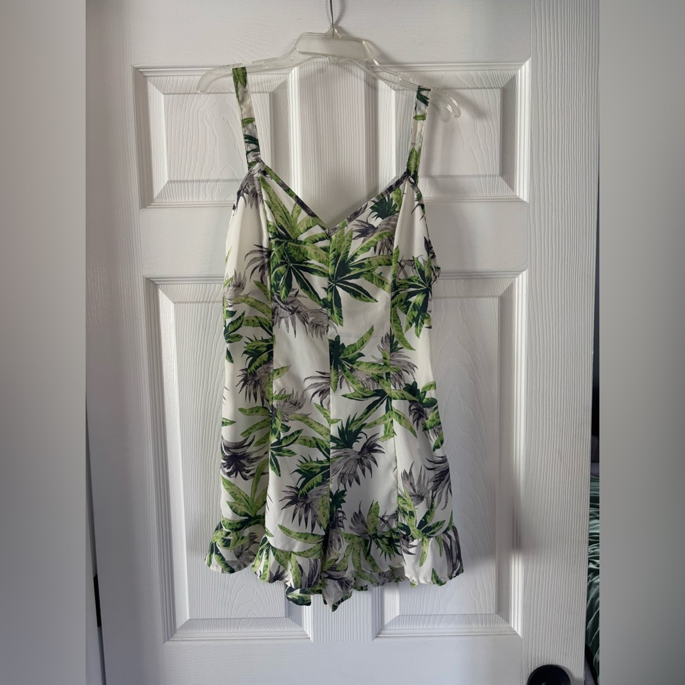 Dainty Hooligan Pacific Palm Tree Romper - Size Small